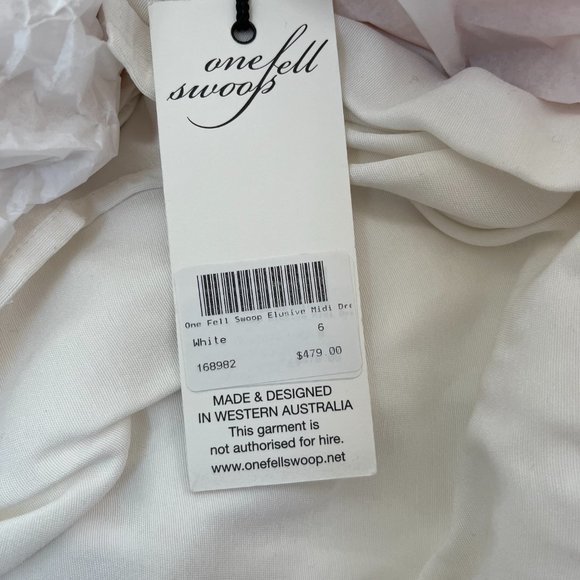 Elusive Midi Dress in Runway Matte White - BRAND NEW WITH TAGS - Picture 8 of 8